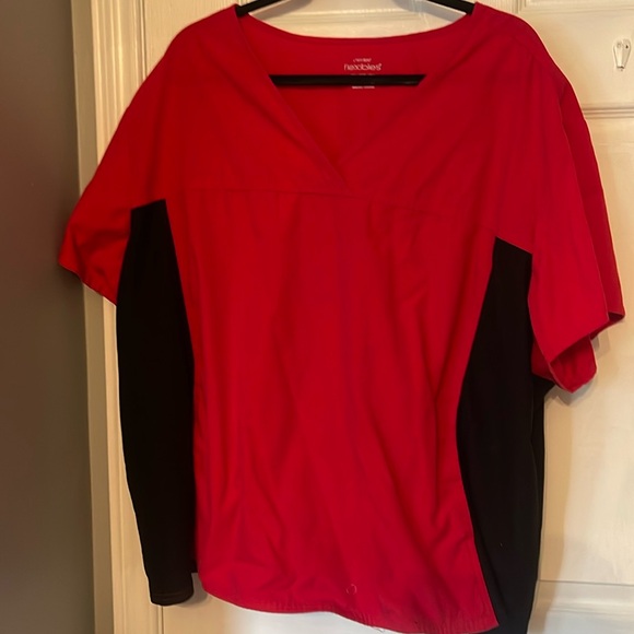 Red Scrub Top - Picture 1 of 3